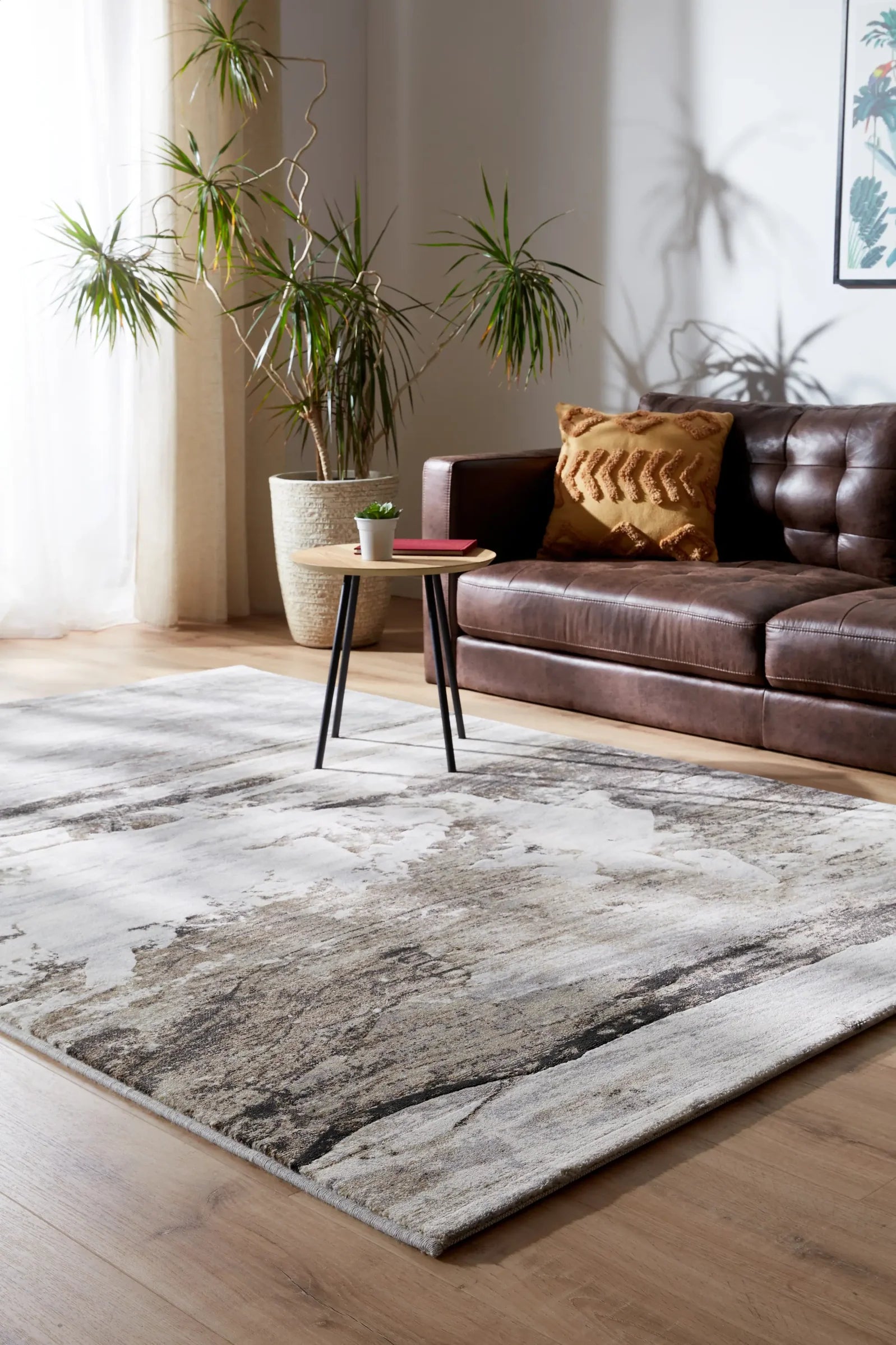 Funky Abstract Design Argentum Rug