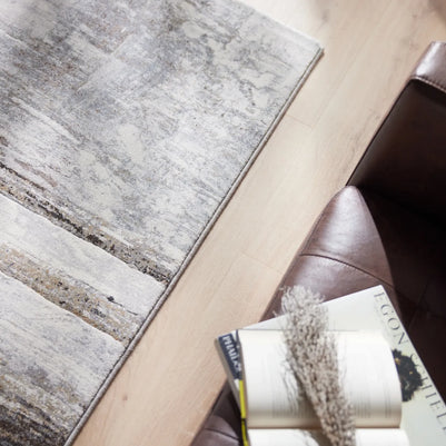 Funky Abstract Design Argentum Rug