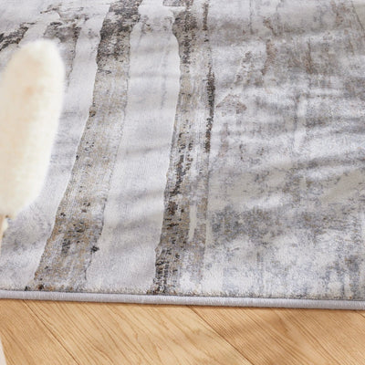 Funky Abstract Design Argentum Rug
