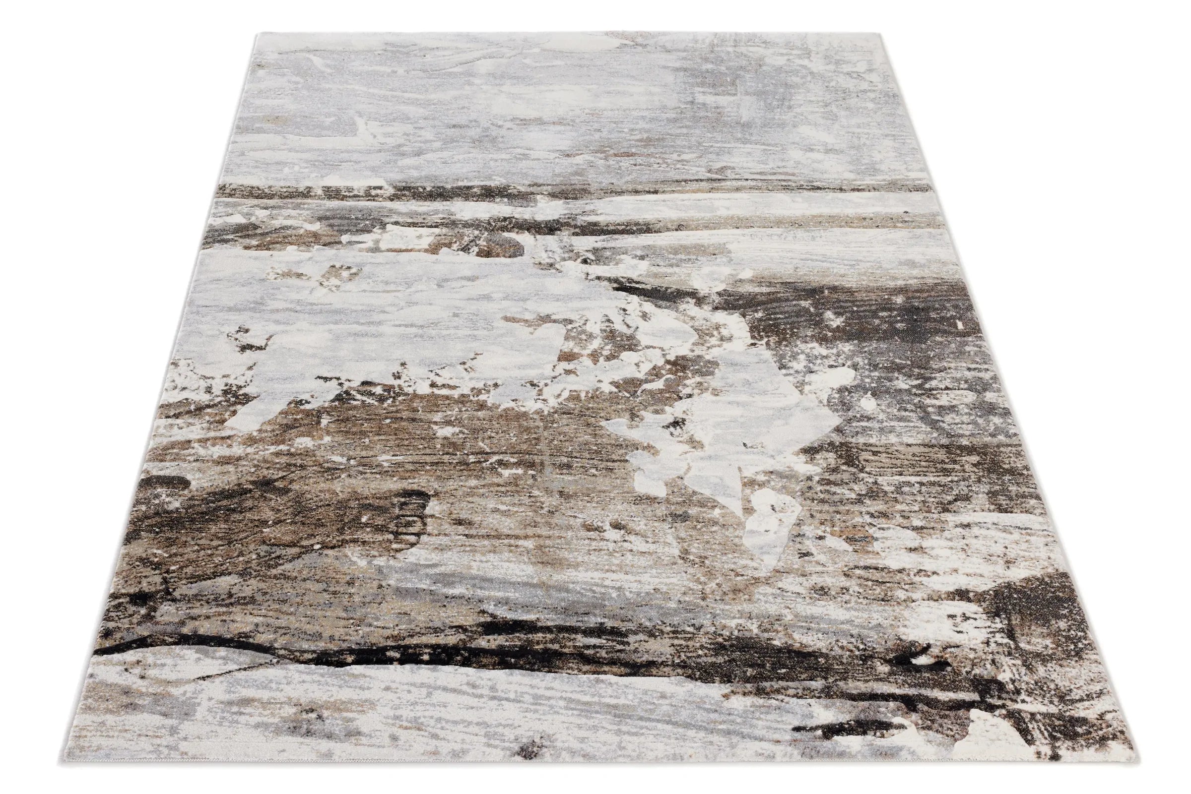 Funky Abstract Design Argentum Rug