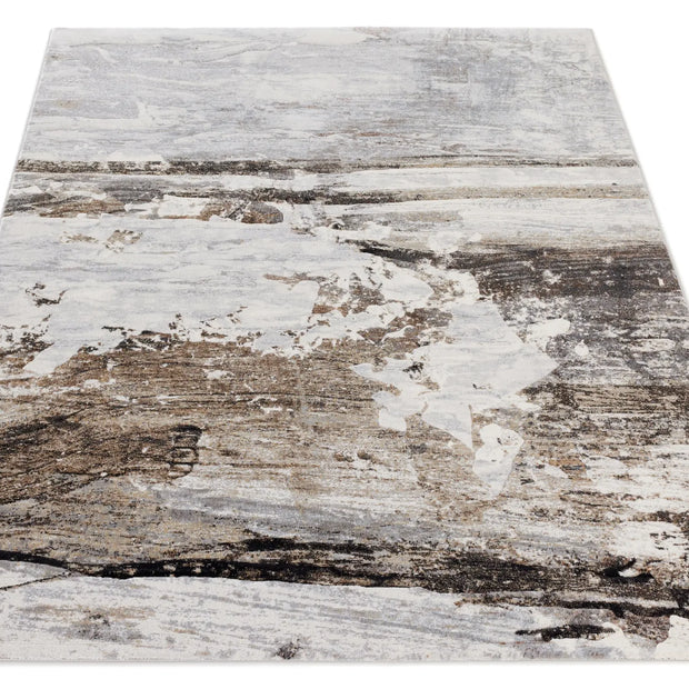 Funky Abstract Design Argentum Rug