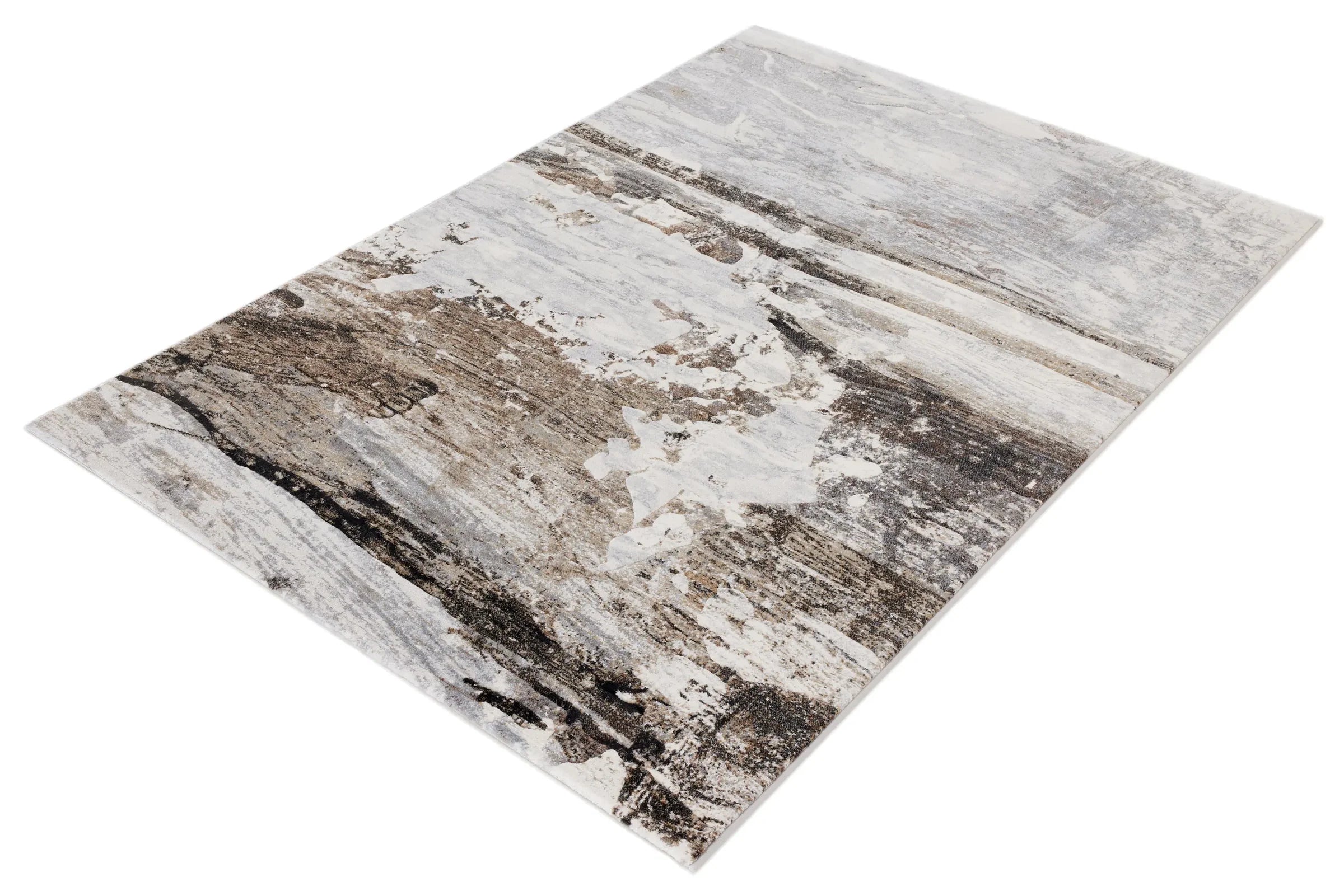 Funky Abstract Design Argentum Rug
