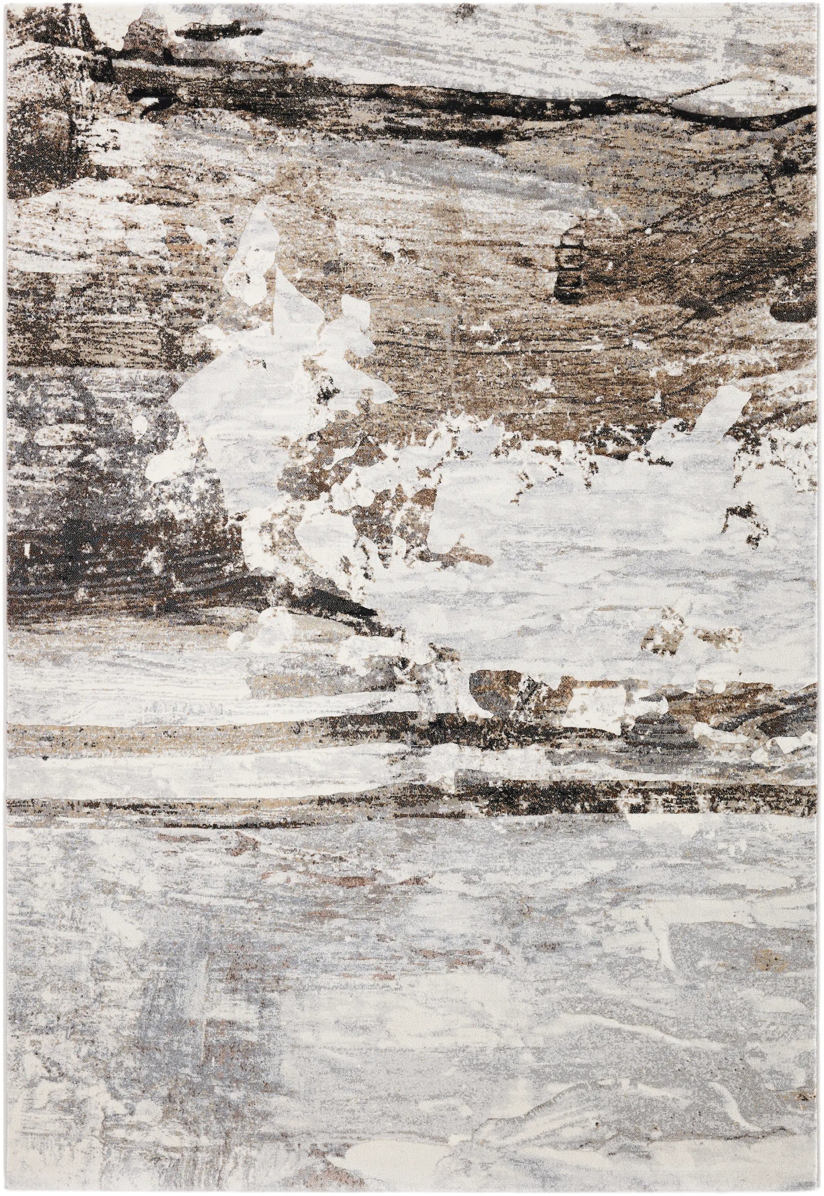 Funky Abstract Design Argentum Rug