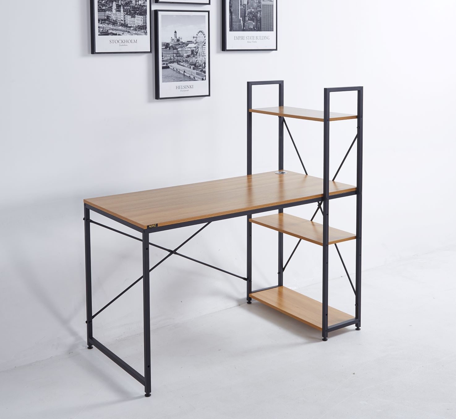 Student Desk with Bookcase