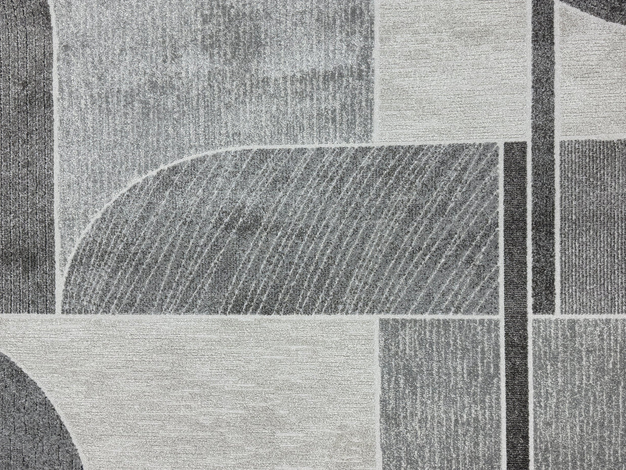 Abstract Geometric Pattern Valentino Oval Rug (46002-6171) Size: 160 x 230cm