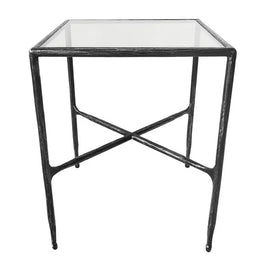Rosta Side Table – Black & Silver