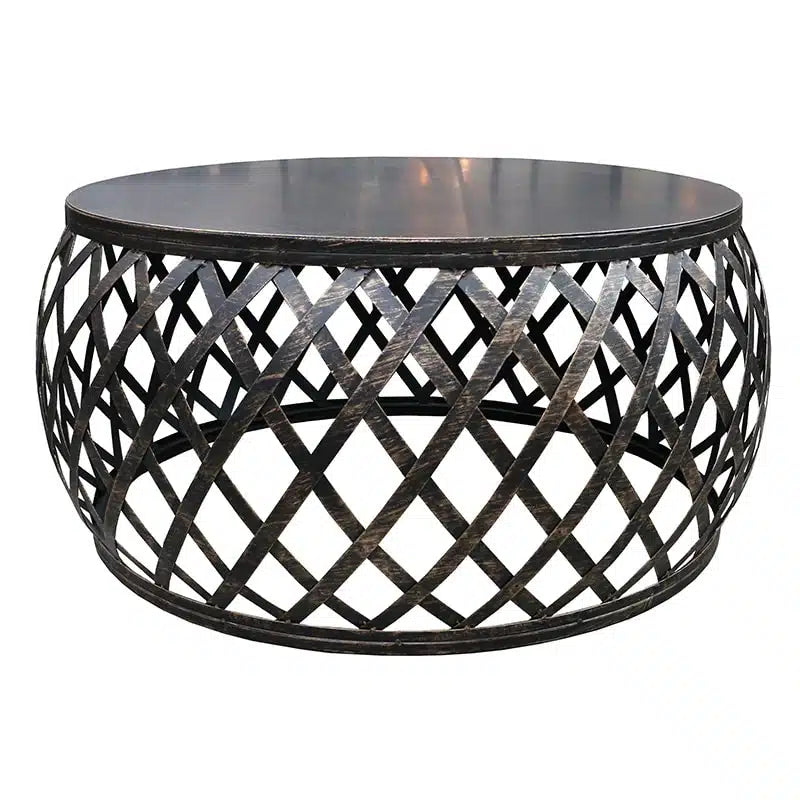 Lamai Coffee Table – Black / Burnt Gold