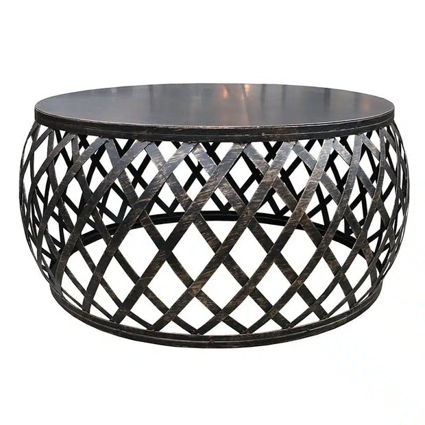 Lamai Coffee Table – Black / Burnt Gold