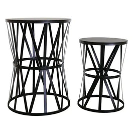 Karon Set of 2 Tables – Black