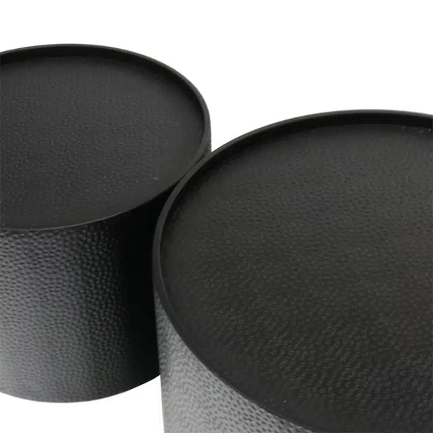 Drum Set 2 Coffee Table – Black (Set of 2)