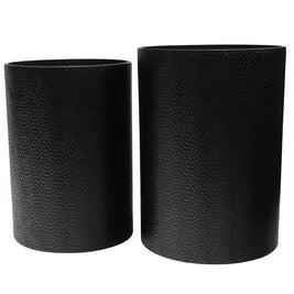 Drum Set of 2 Side Tables – Black