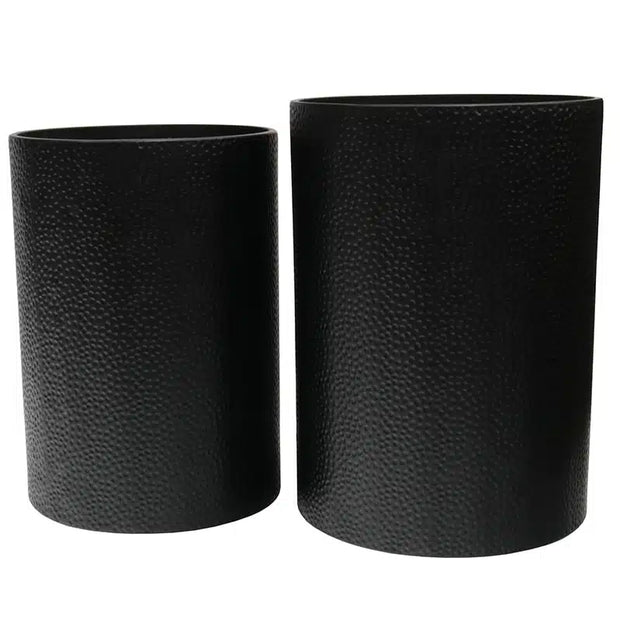 Drum Set of 2 Side Tables – Black