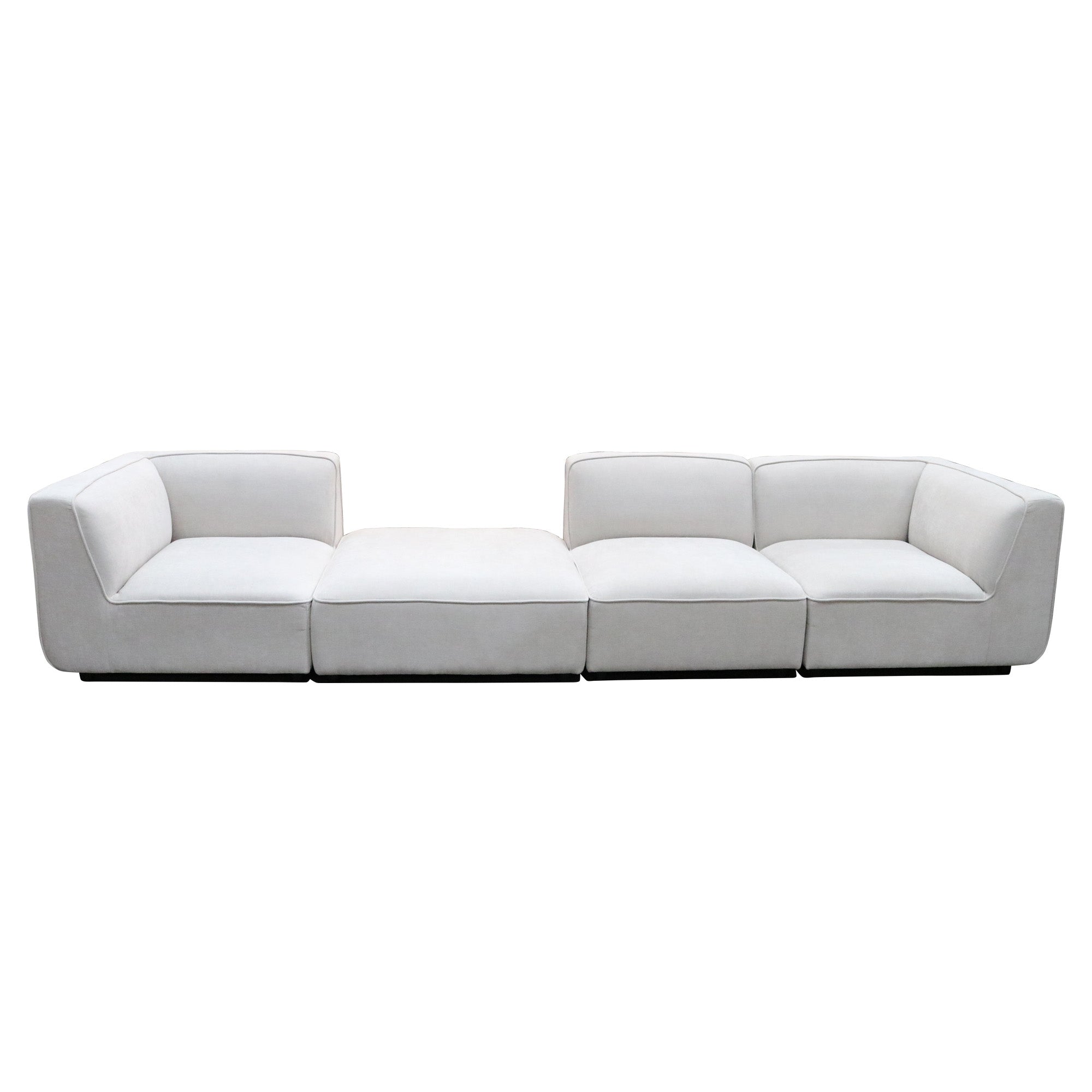Montego Sofa w/ Ottoman -Latte