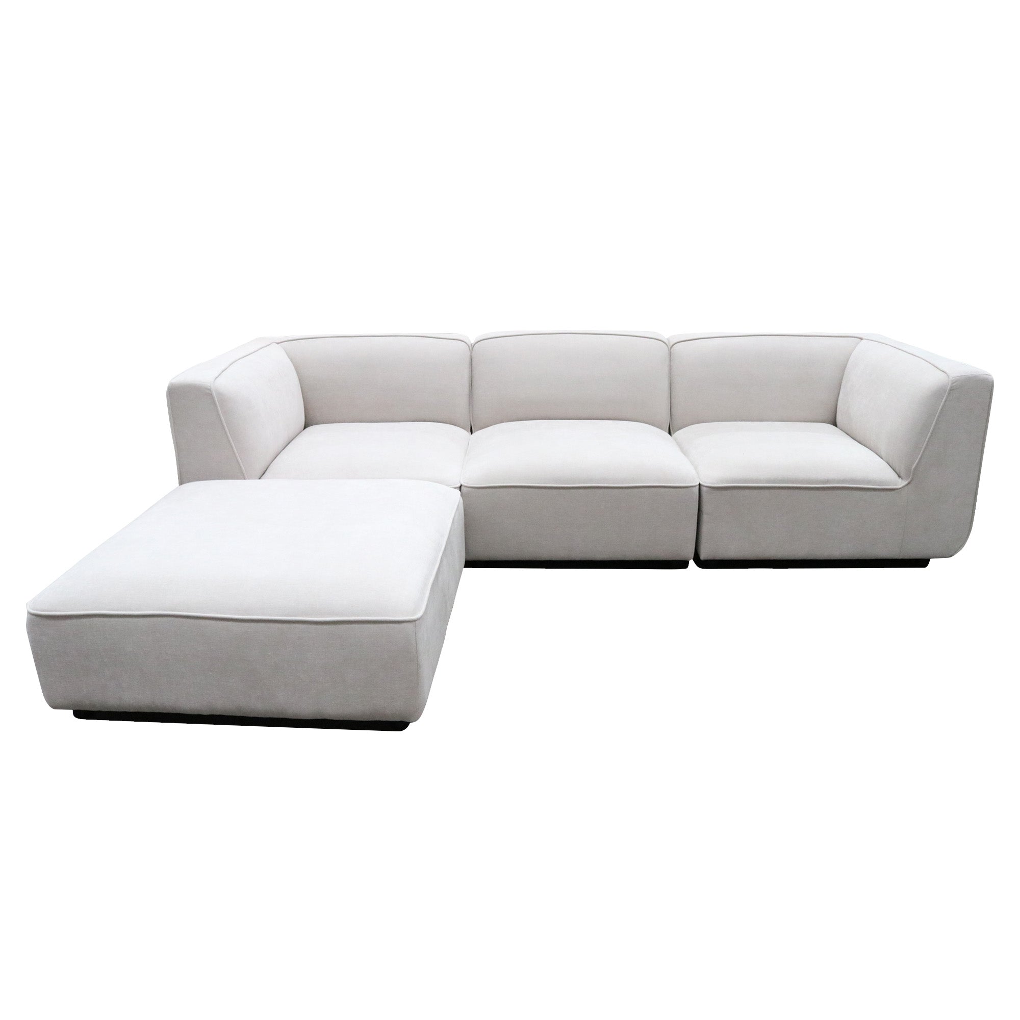 Montego Sofa w/ Ottoman -Latte