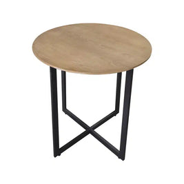 Macey Coffee Table Set – Light Oak & Black Frame