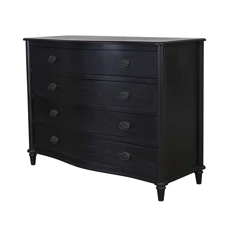 French Commode – Rustic Black