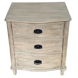 French Bedside 3 Drawer