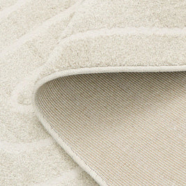 Contemporary Contour Lines Textured Trentino Oval Rug
