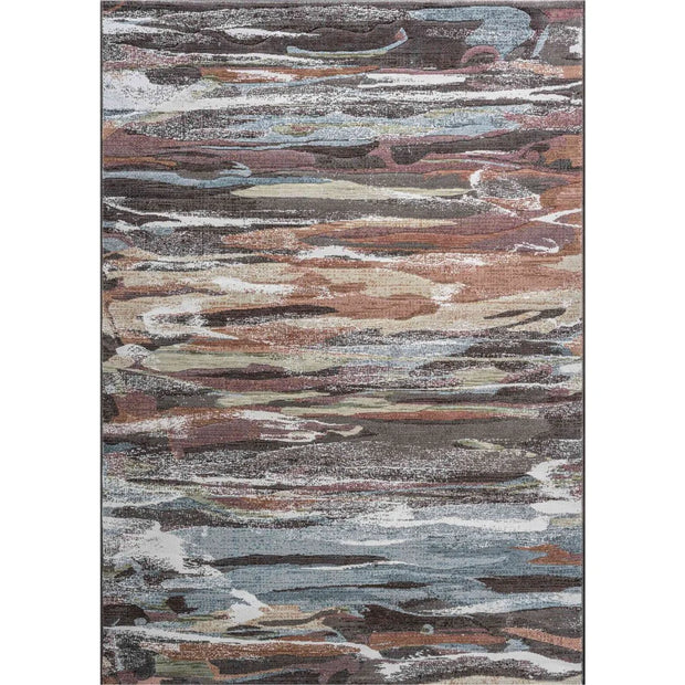 Multi Coloured Contemporary Design Argentum Rug