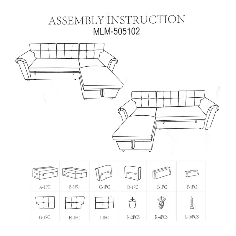 Tama Sofa Bed with Storage