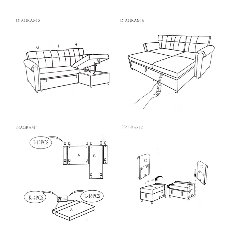 Tama Sofa Bed with Storage