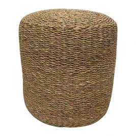 Seagrass Pouf 40x40cm- Natural