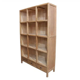 Brasilia Bookcase Recycled Elm