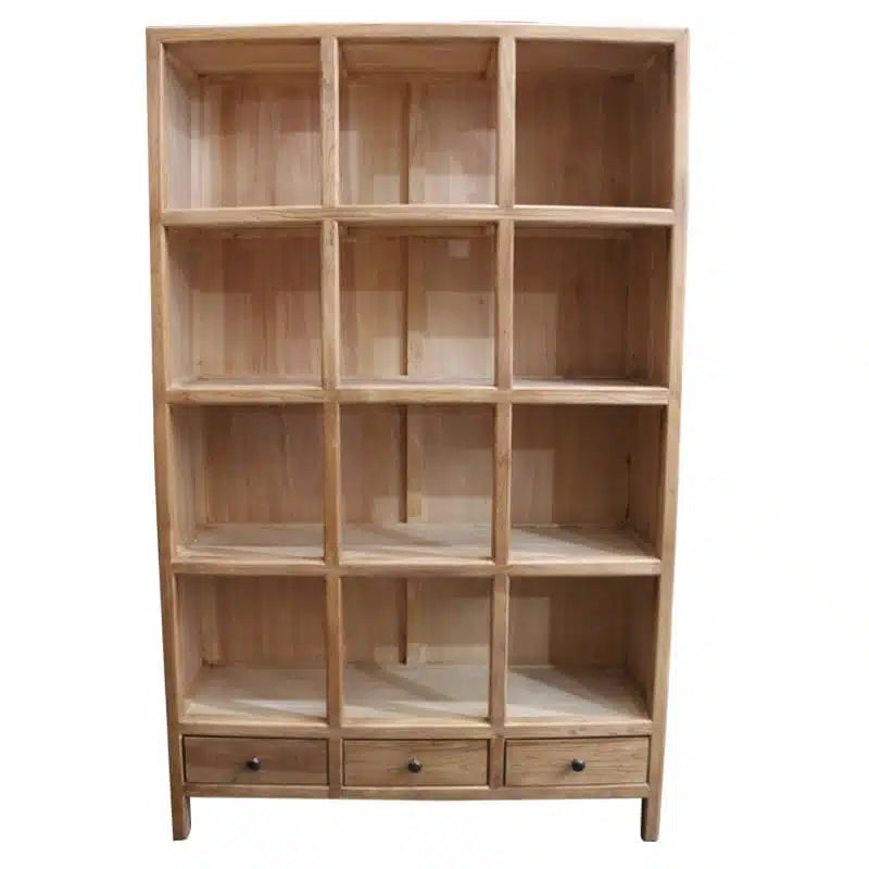 Brasilia Bookcase Recycled Elm