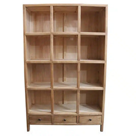 Brasilia Bookcase Recycled Elm