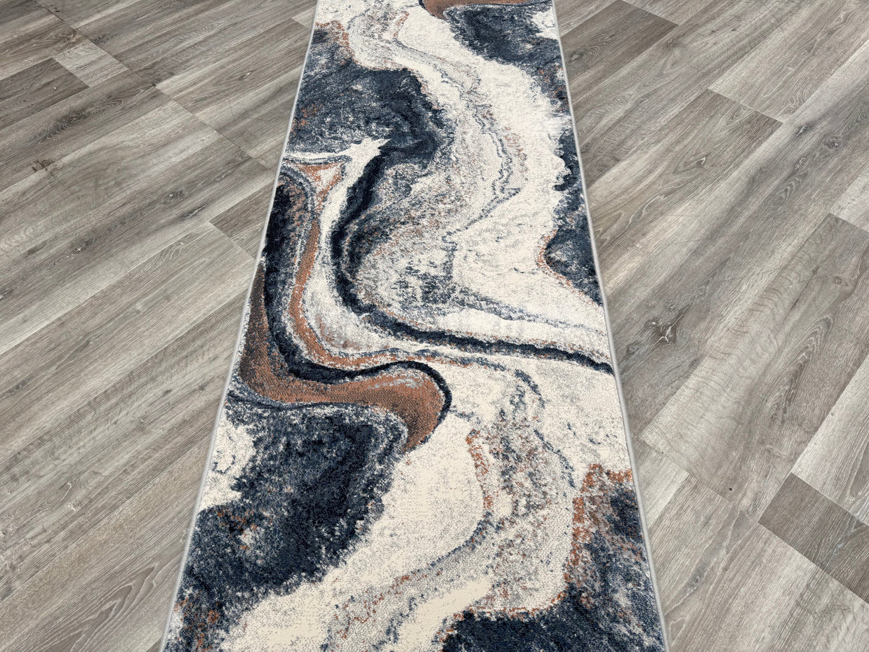 Argentum Hallway Runner Size: 67cm wide x Cut to order