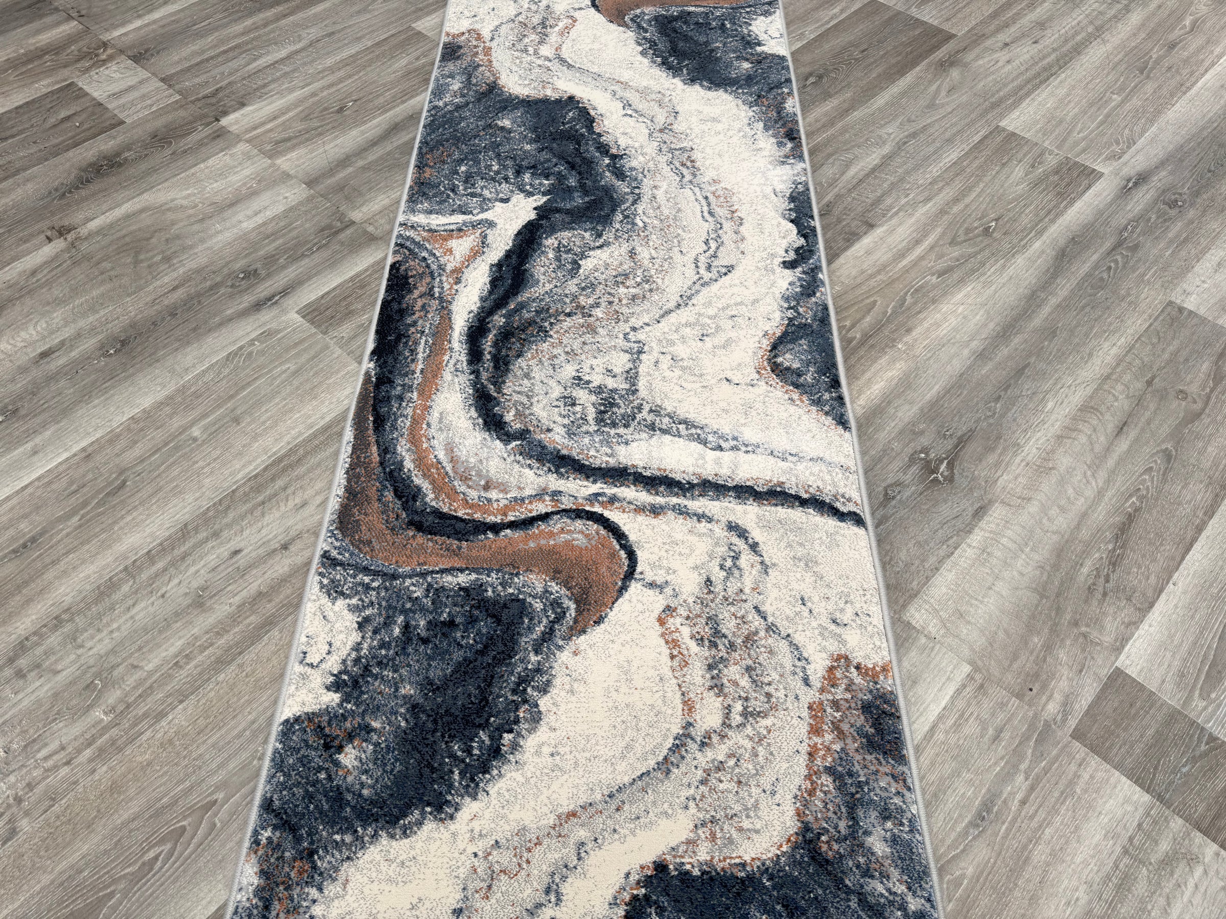 Argentum Hallway Runner Size: 67cm wide x Cut to order