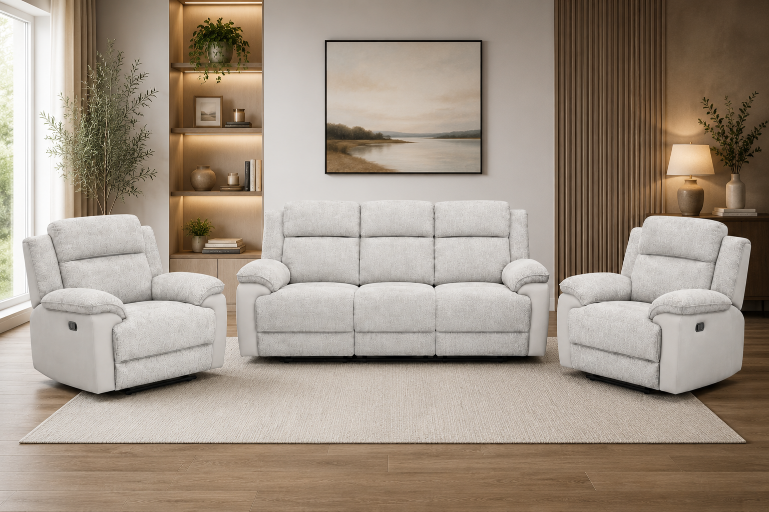 McKenzie Electric Recliner Lounge Suite