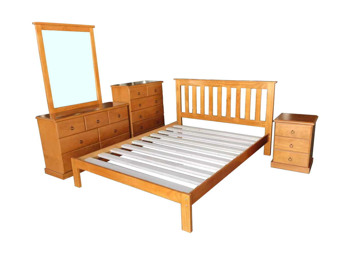 Classic Bed Frame – Warm Honey