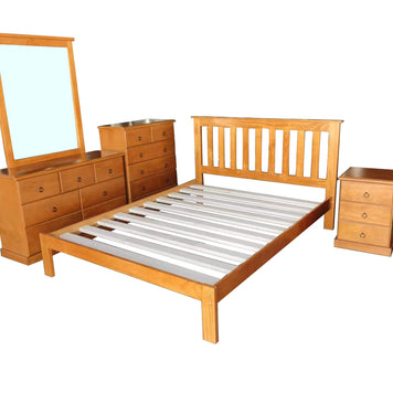 Classic Bed Frame – Warm Honey