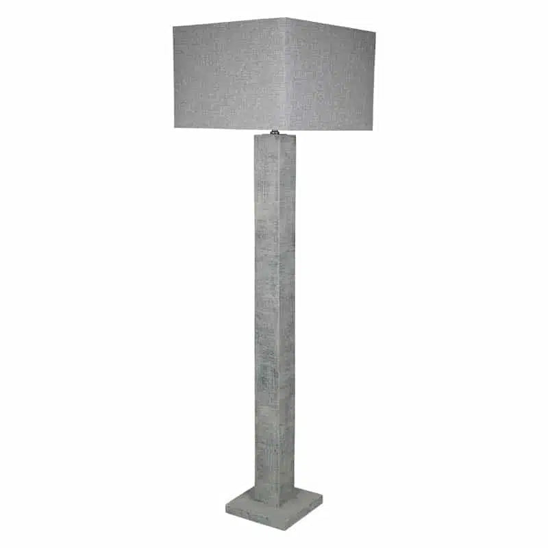 Ingalls Floor Lamp 160cm -  Cement + Grey Shade