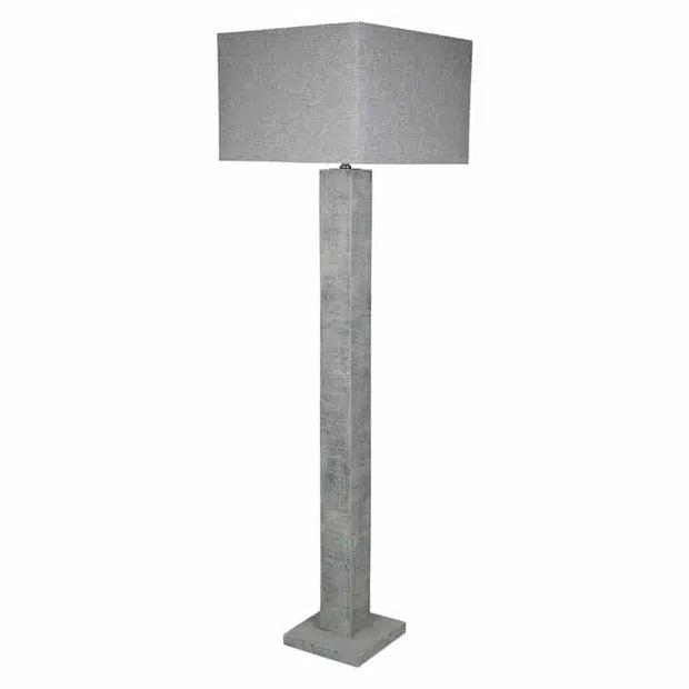 Ingalls Floor Lamp 160cm -  Cement + Grey Shade
