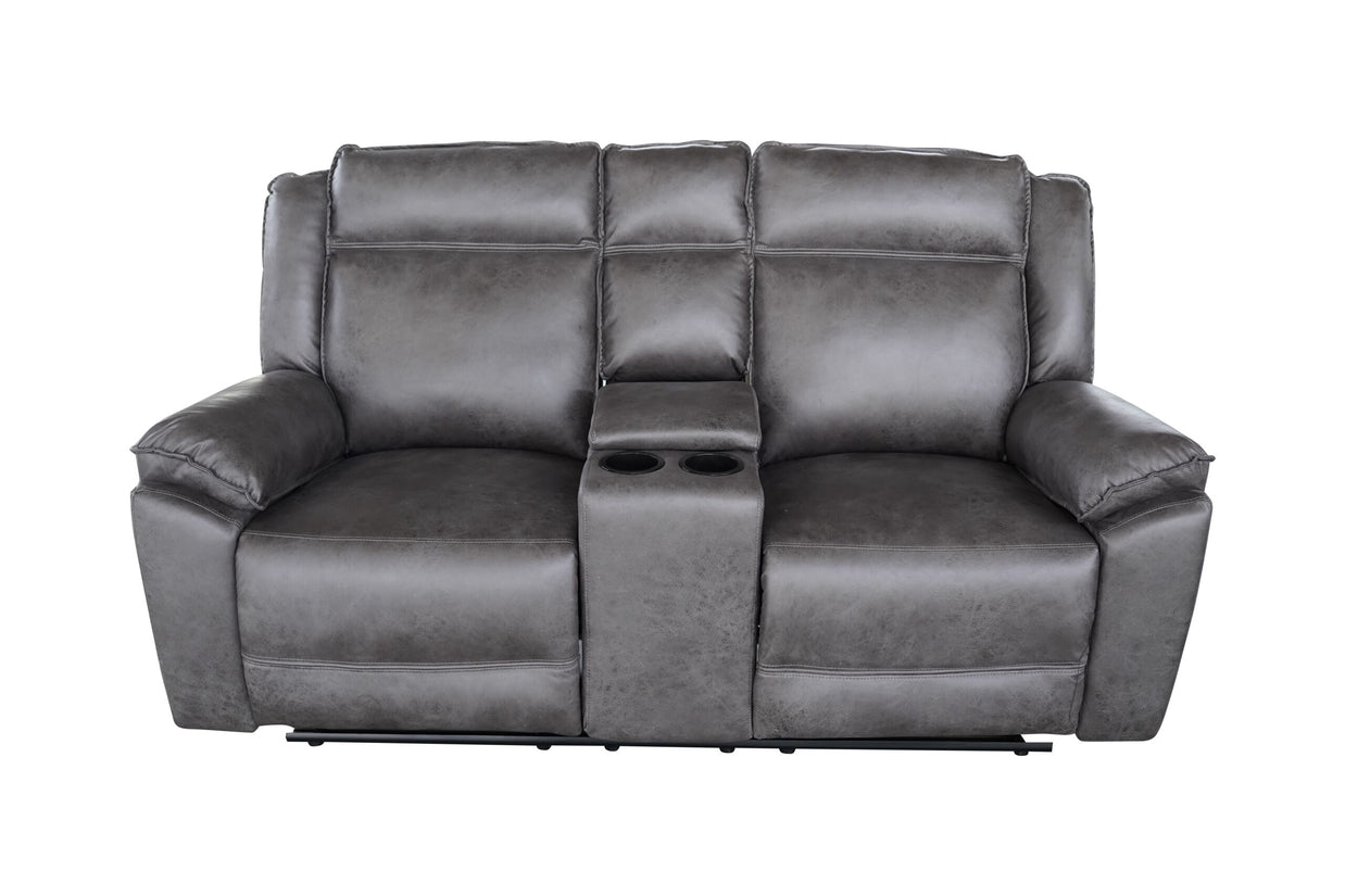 Captain 3+2+1 Manual Recliner Lounge Suite Grey