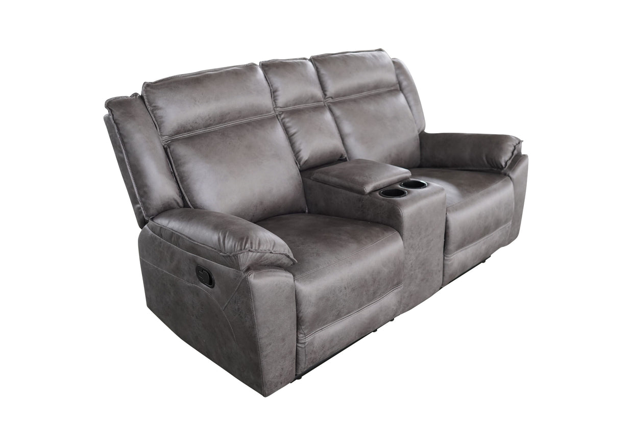 Captain 3+2+1 Manual Recliner Lounge Suite Grey
