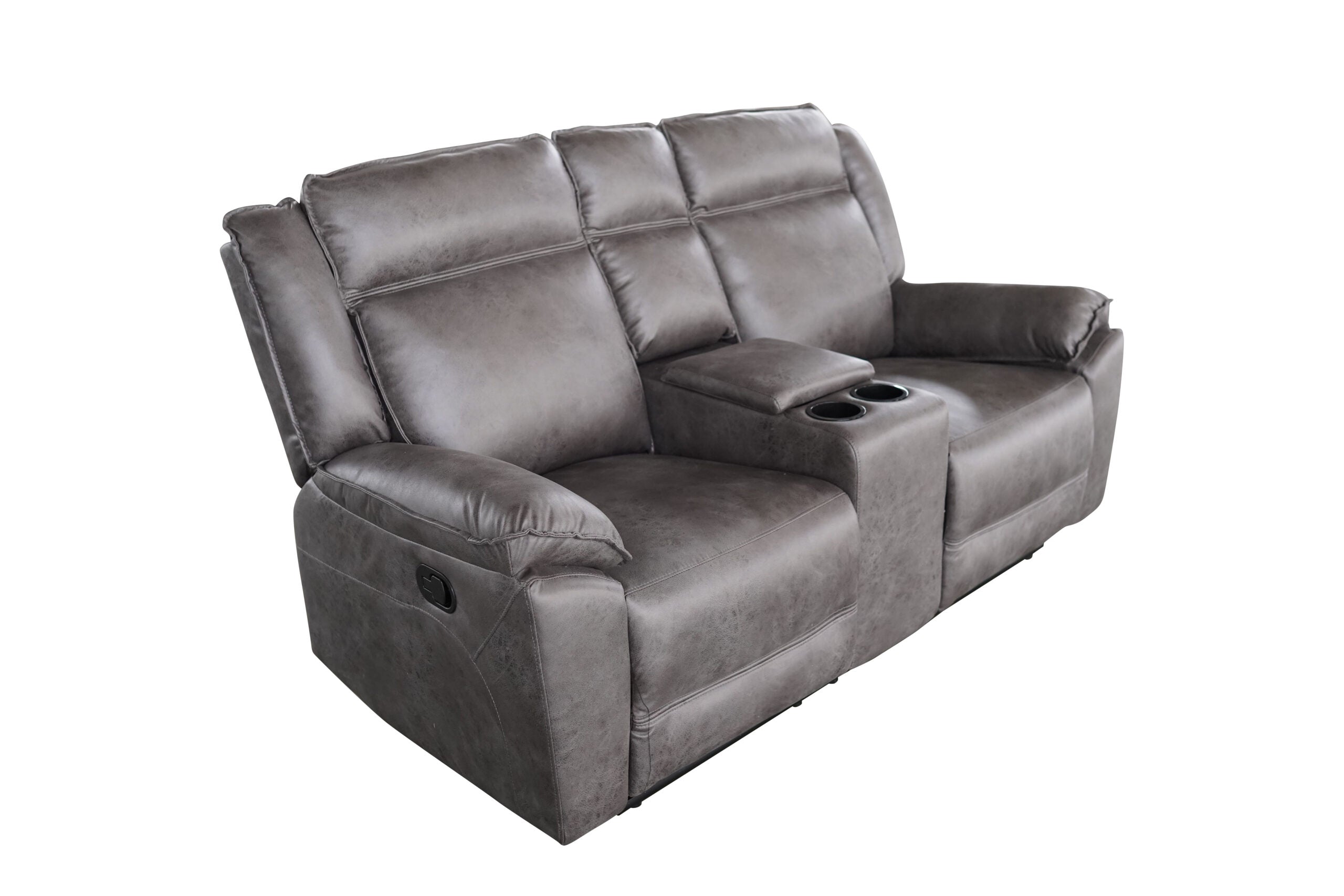 Captain 3+2+1 Manual Recliner Lounge Suite Grey