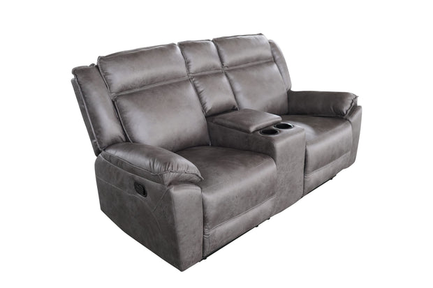 Captain 3+2+1 Manual Recliner Lounge Suite Grey