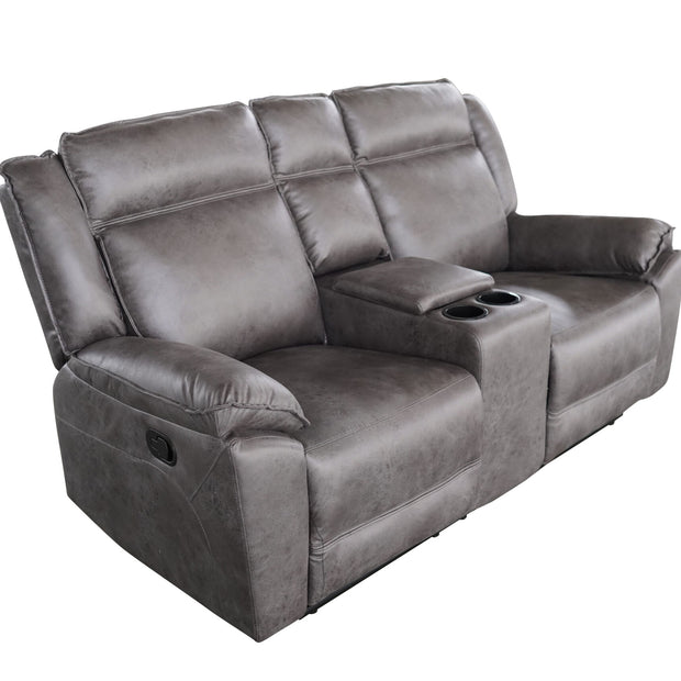 Captain 3+2+1 Manual Recliner Lounge Suite Grey