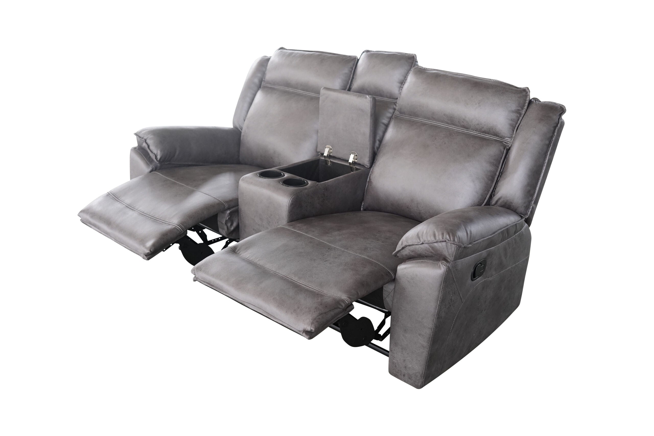 Captain 3+2+1 Manual Recliner Lounge Suite Grey