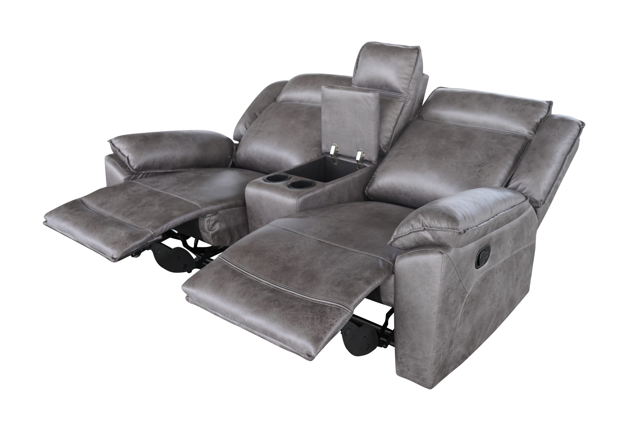 Captain 3+2+1 Manual Recliner Lounge Suite Grey