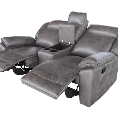 Captain 3+2+1 Manual Recliner Lounge Suite Grey