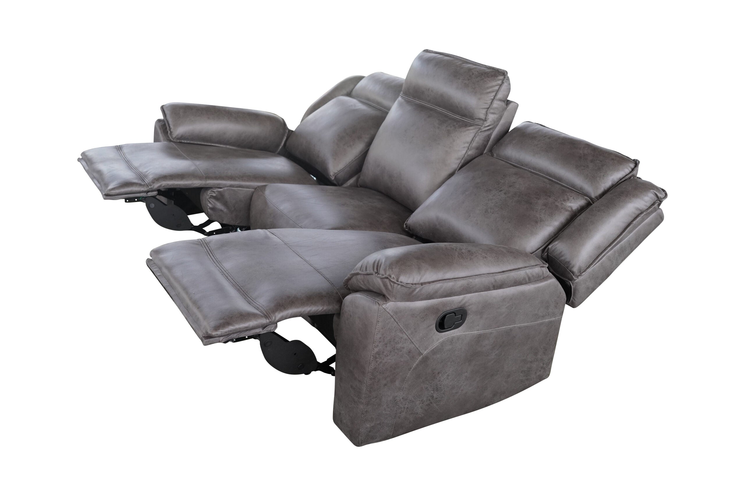 Captain 3+2+1 Manual Recliner Lounge Suite Grey