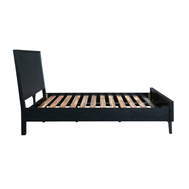 Ella Acacia Bed Frame – Brushed Black