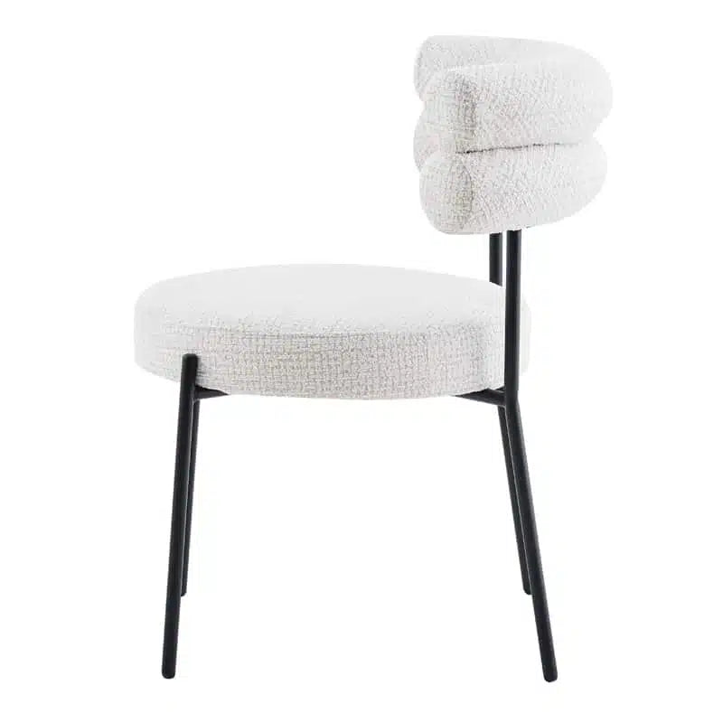 Axel Dining Chair Ivory Fleck