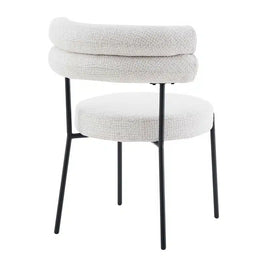 Axel Dining Chair Ivory Fleck