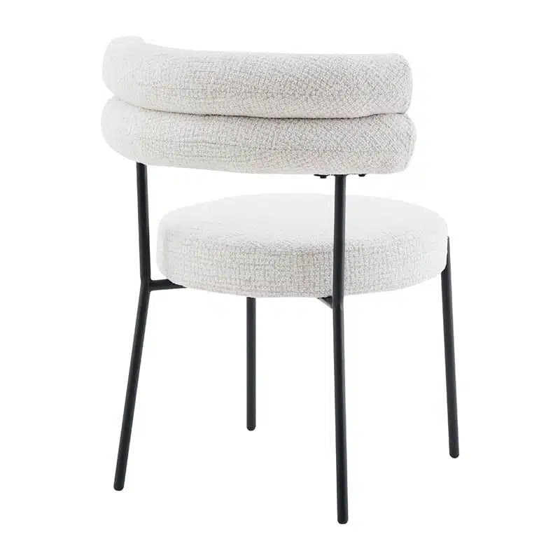 Axel Dining Chair Ivory Fleck