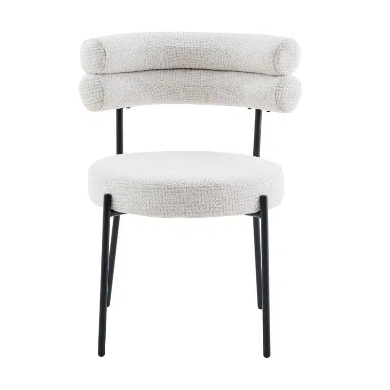 Axel Dining Chair Ivory Fleck